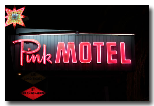 Pink Motel Sign | Night